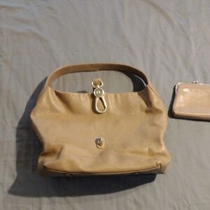 Dooney & Bourke Tan Shoulder Bag with Slouchy Design
